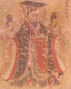 Emperors portraits, detail 10e-eeuwse copy, probably to Yan Liben